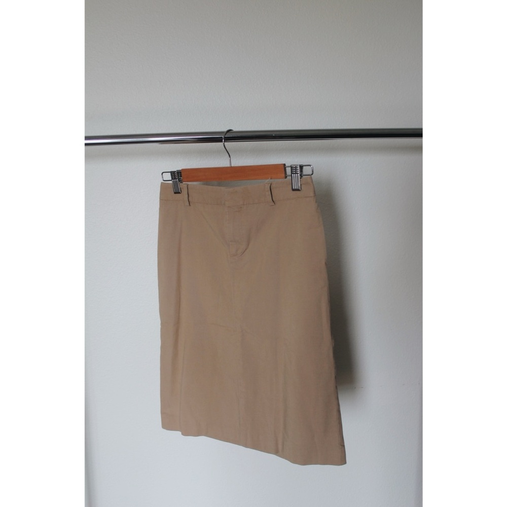 Banana Republic Khaki Midi Skirt